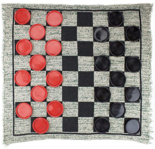 Giant 3-in-1 Checkers